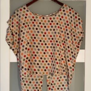 Polka dot top